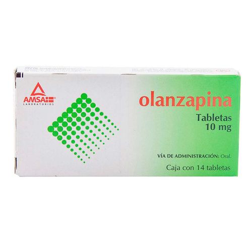 Tabletas Genéricas Olanzapina 10mg Caja con 14 Tabletas