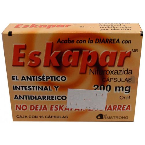 Cápsulas Eskapar de 200mg con 16 Cápsulas