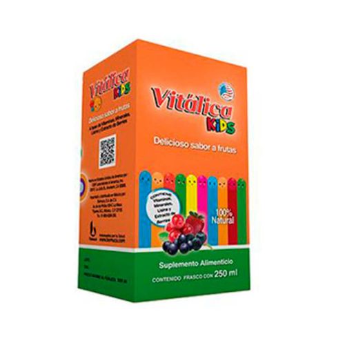 Jarabe Infantil Vitálica Kids Sabor Mango 250ml