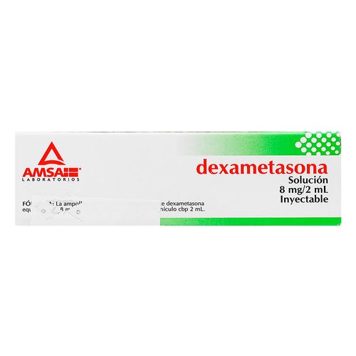 Solución Inyectable Genérica Dexametasona 8mg/2ml Caja con Ampolleta 2ml