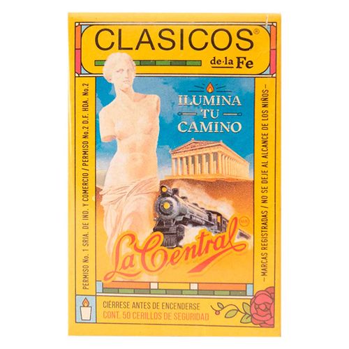 Cerillos Clasicos 10 Cajillas de 50 Cerillos
