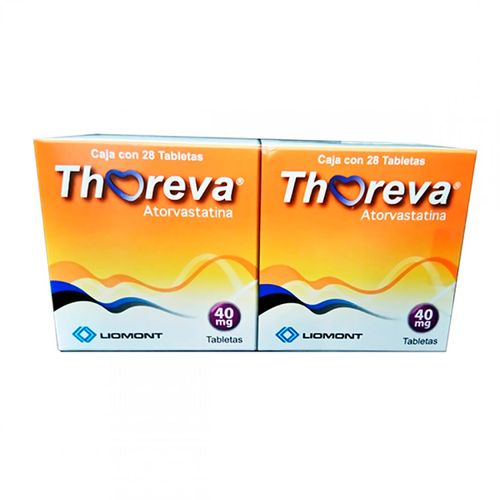 Tabletas Thoreva 40mg 2 Cajas con 28 Tabletas