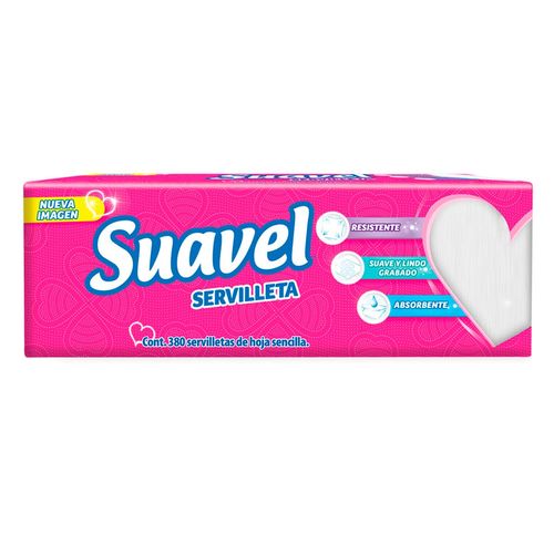 Servilletas Suavel Hoja Sencilla 380 Servilletas