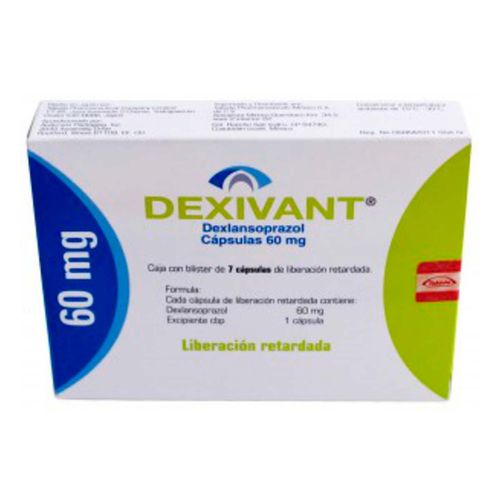 Cápsulas Dexivant 60mg Liberación Retardada Caja con 7 Cápsulas