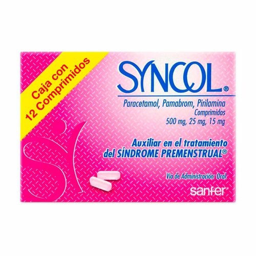 Comprimidos Syncol Caja con 12 Comprimidos