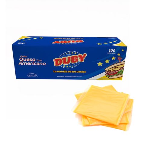 Queso Duby Americano Rebanado por pieza