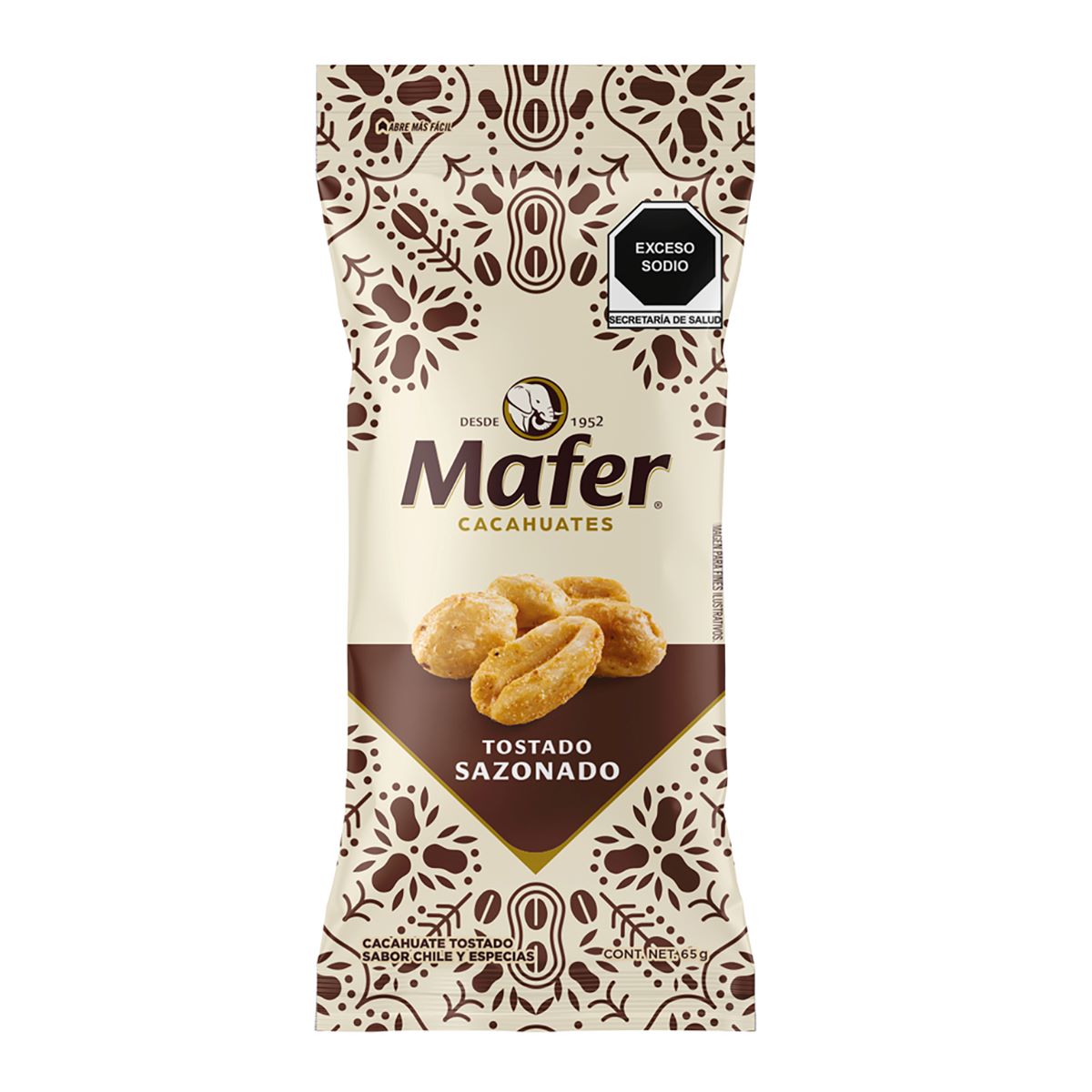 Cacahuate Tostado Sazonado Mafer 65g | Chedraui