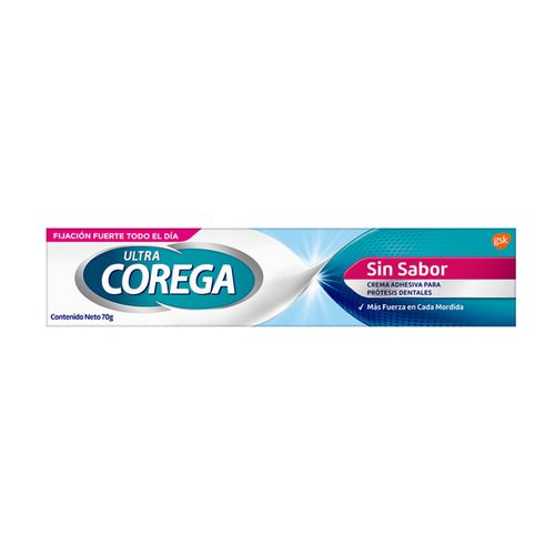 Ultra Corega Sin Sabor Crema Adhesiva para Prótesis Dentales 70g