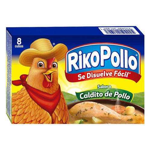 Consomé de Pollo RikoPollo 8 Cubos 88g