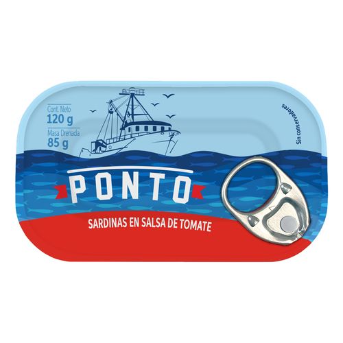 Sardinas Ponto En Salsa De Tomate 120g