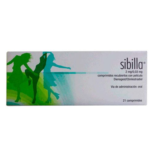 Comprimidos Recubiertos Sibilla 2mg/0.03mg Caja con 21 Comprimidos