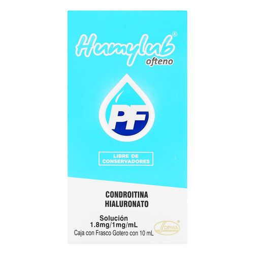 Solución Oftálmica Humylub Ofteno 1.8mg/1mg Frasco Gotero con 10ml