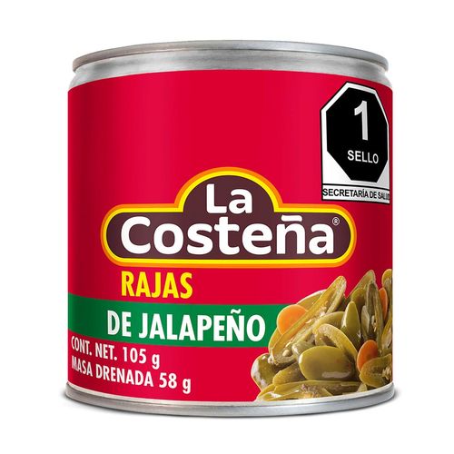 Chiles Jalapeños La Costeña en Rajas 105g