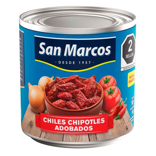 Chipotles San Marcos Adobados Enteros 100g