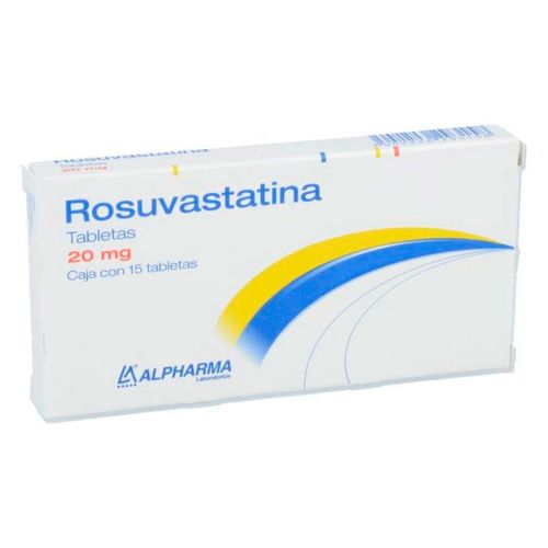 Tabletas Genéricas Rosuvastatina 20mg Caja con 15 Tabletas