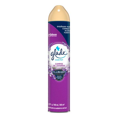 Aromatizante en Aerosol Glade Campos de Lavanda 400ml