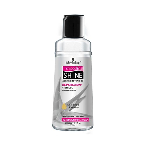 Aceite Capilar Schwarzkopf Smooth'n Shine Anti Frizz Reparación y Brillo Aloe Vera 118ml