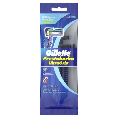 Rastrillos Desechables Gillette Prestobarba Ultragrip 5 Rastrillos.