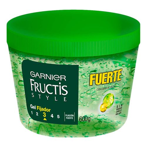 Gel para Peinar Garnier Fructis Style Fuerte Cera de Fruta 600ml.
