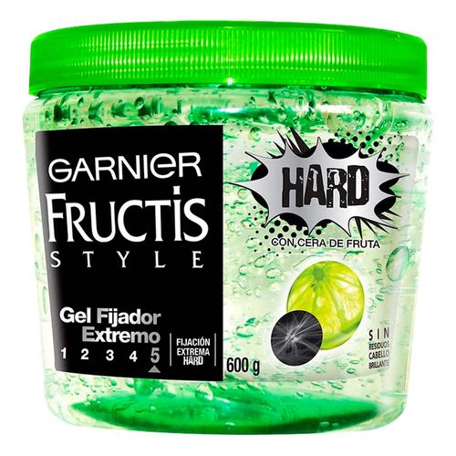Gel para Peinar Garnier Fructis Style Fuerte Cera de Fruta 600ml.