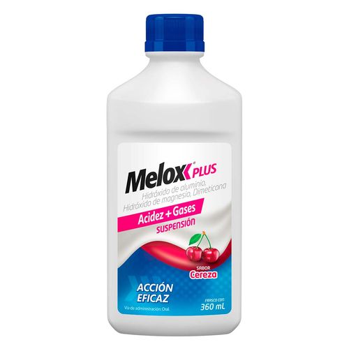 Suspensión Melox Plus Acción Eficaz Sabor Cereza 360ml