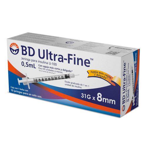 Jeringa Desechable BD 10pzs.