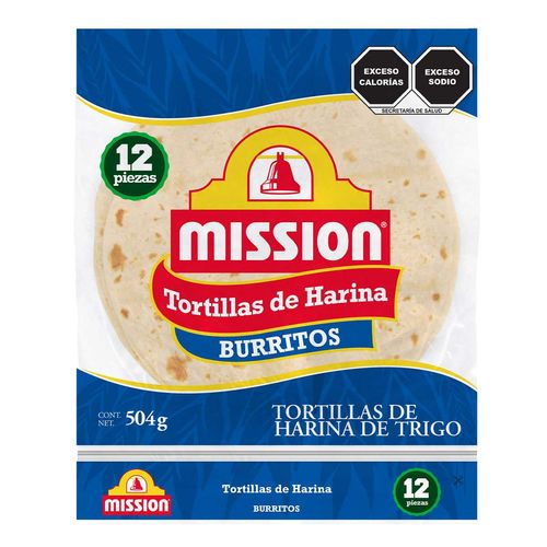 Tortilla Mission Harina Burrito 504g.