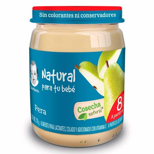 Papilla Gerber Cosecha Natural Etapa 3 Pera 170g