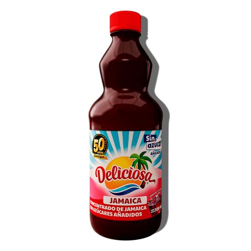 Concentrado Deliciosa de Jamaica 700ml.