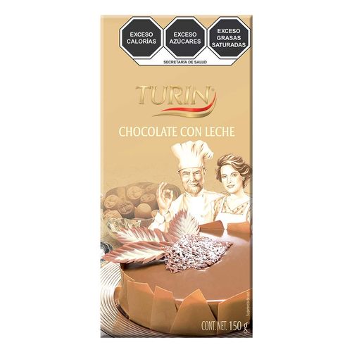 Barra Turin Chocolate con Leche 150g.