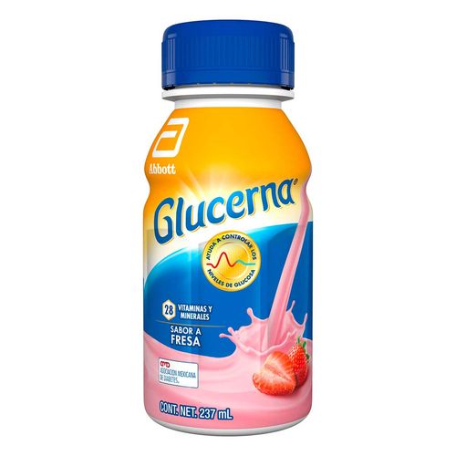Suplemento Alimenticio Glucerna para Personas con Diabetes Fresa 237ml