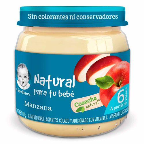 Papilla Gerber Cosecha Natural Etapa 2 Manzana 113g