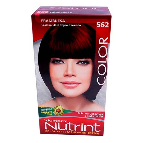 Tinte de Cabello Xiomara Nutrint Frambuesa Castaño Claro Rojizo Nacarado