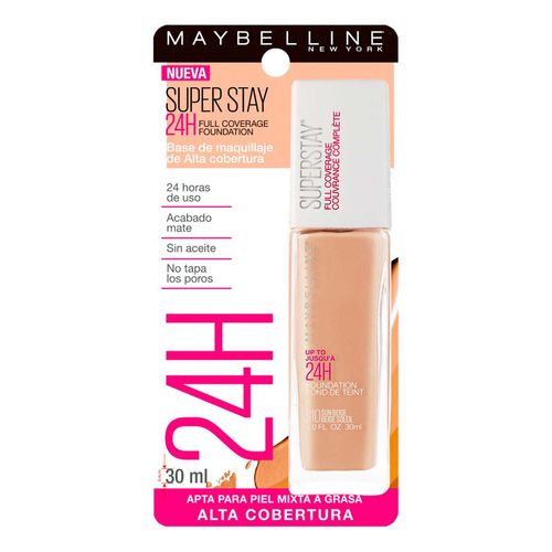 Base de Maquillaje Líquida Maybelline New York Super Stay Sun Beige 30ml