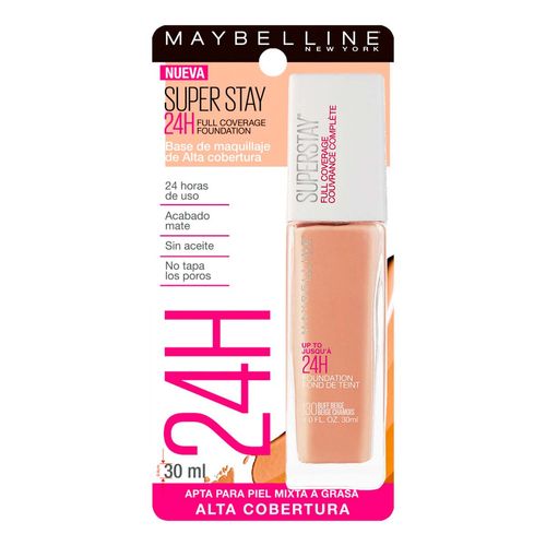 Base de Maquillaje Líquida Maybelline New York Super Stay 130 Buff Beige 30ml
