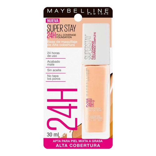 Base de Maquillaje Líquida Maybelline New York Super Stay 120 Classic Ivory 30ml