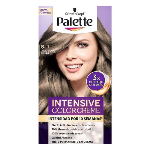 Tinte de Cabello Palette Color Creme Rubio Claro Cenizo 8-1.