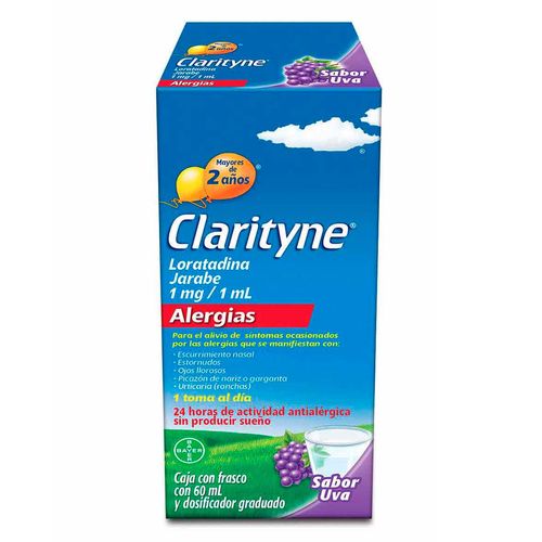 Jarabe Pediátrico Clarityne de Uva 60ml