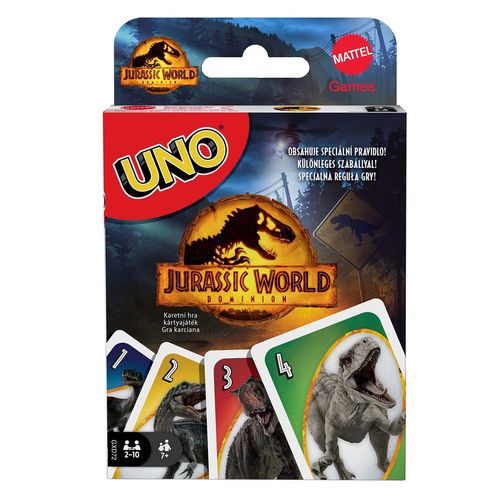 Juego de Mesa UNO Jurassic World 3 de 2 a 10 jugadores