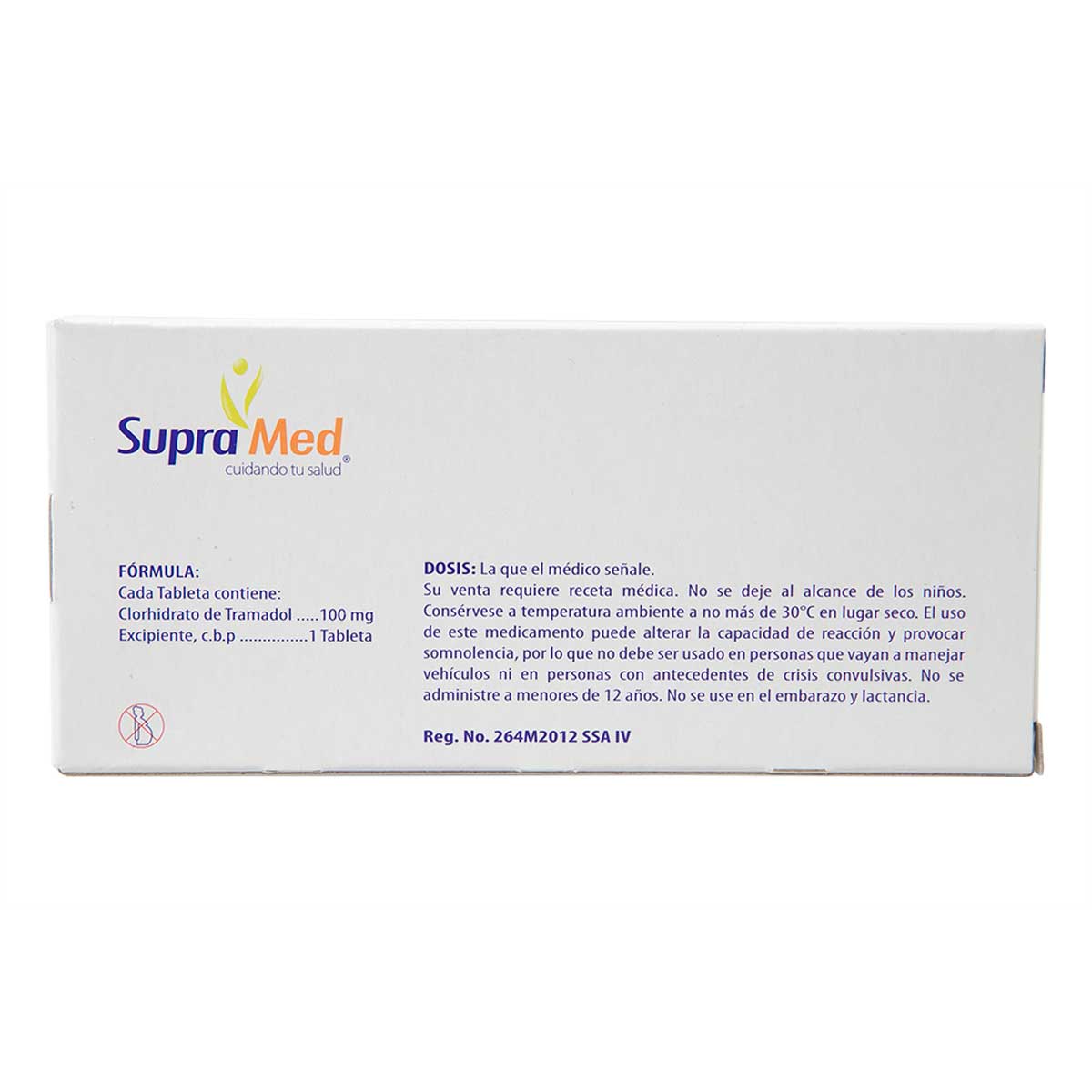 Tramadol Supramed 10 Tabletas 100mg | Chedraui