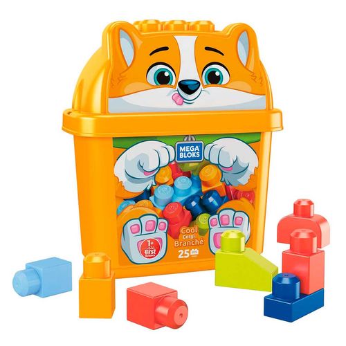 Juguete de Construcción Mega Bloks Preschool Corgi Feliz