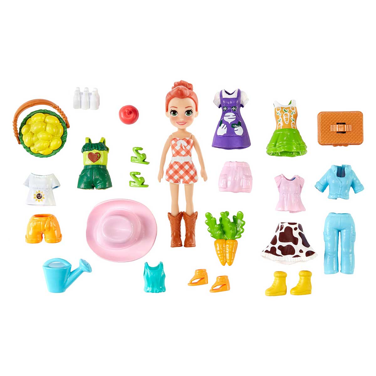 Muneca Polly Pocket Paquete de Modas Sorpresa con Accesorios Chedraui