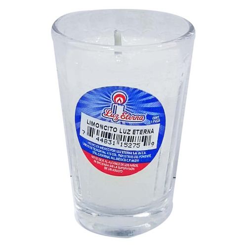 Veladora de vidrio Luz Eterna Limoncito