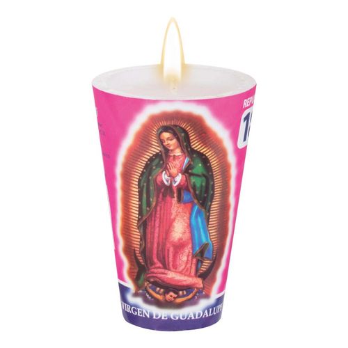 Vela Repuesto Luz Eterna 18 Cono Virgen de Guadalupe