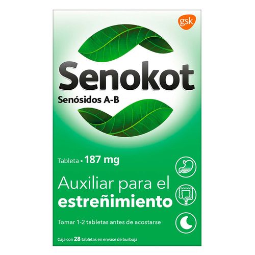 Laxante Senokot 60 Tabletas 187mg