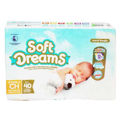Pañal Soft Dreams CH 40 Pz