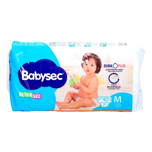 Pañal Babysec M 40 Pz