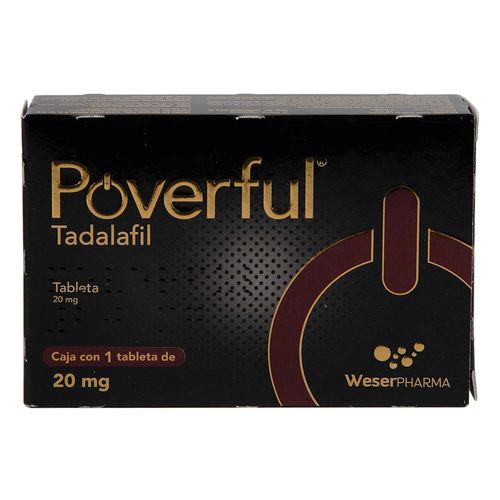 Tadalafil Poverful 20 mg con 1 Tableta
