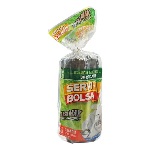 Bolsas p/Basura Servibolsa Grande 30 Piezas