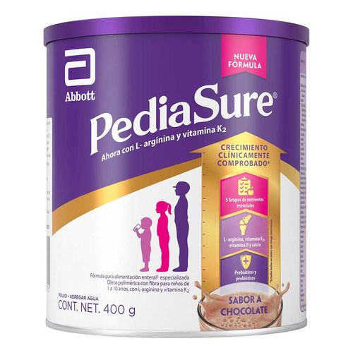 Fórmula Pediasure Plus Polvo Chocolate 400g